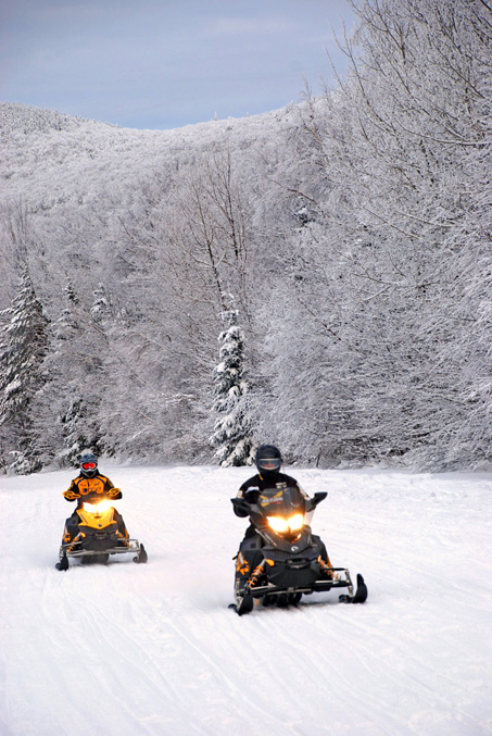 Snowmobilers in NH