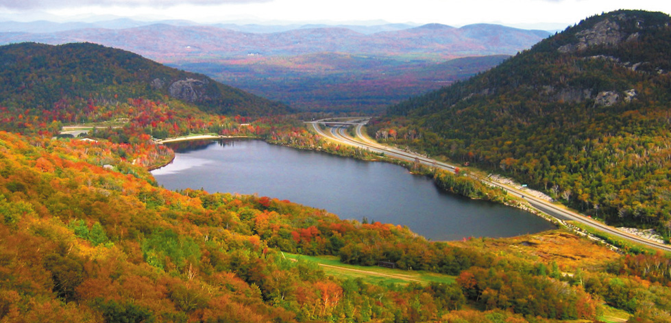 Echo Lake from The Cannon Mountain Tram